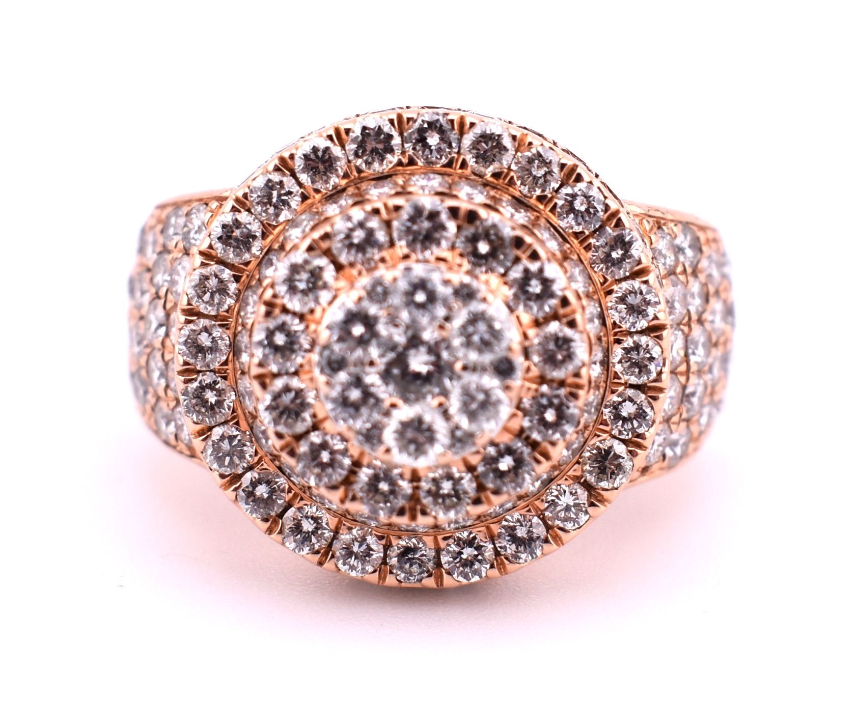 14K Rose Gold 2.95ct Diamond Ring