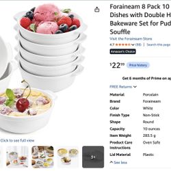10oz Souffle Dishes | Ramekins (6 Pack)