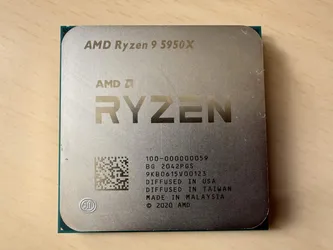 CPU/Processor: AMD Ryzen 9 5950X