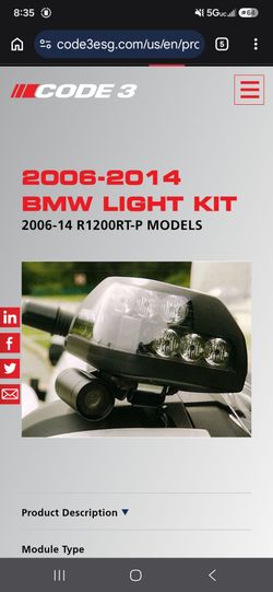 Police BMW Code 3 lights
