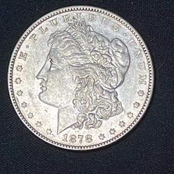 1878 7TF MORGAN SILVER DOLLAR 