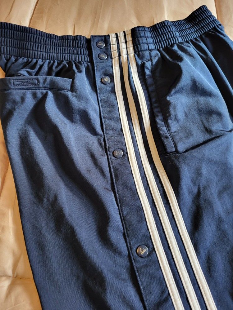 Vintage Retro Adidas Pull-away Basketball Jersey Pants