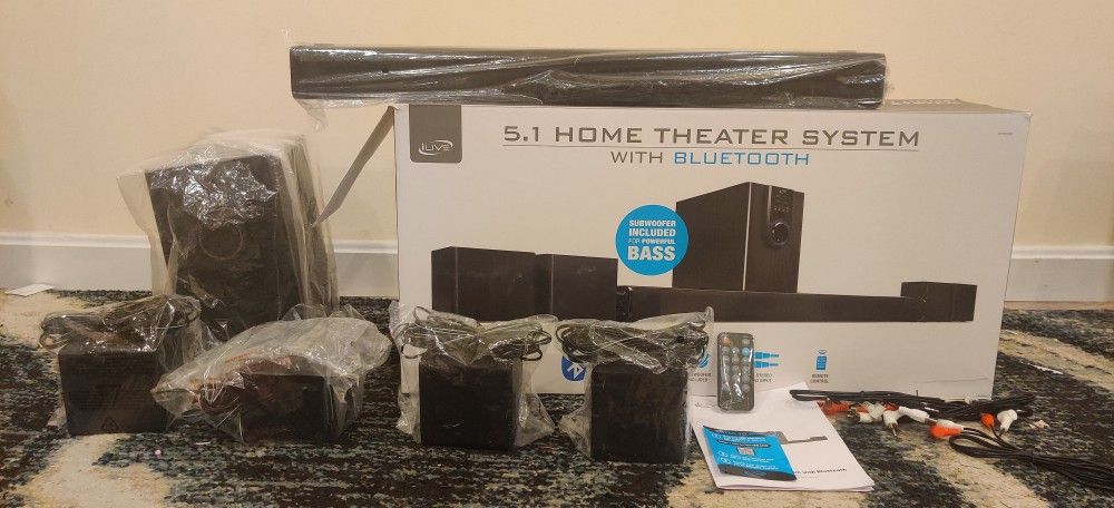 5.1 Home Theater System With Bluetooth 