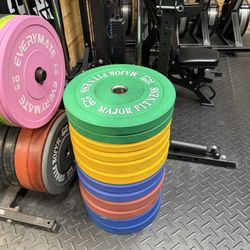 Brand New Major Fitness Olympic Plates – 25 / 35 / 45 LB