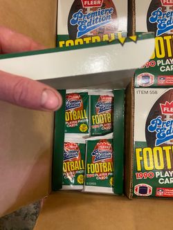 1990 Fleer Premiere Edition Football Card Sealed boxes