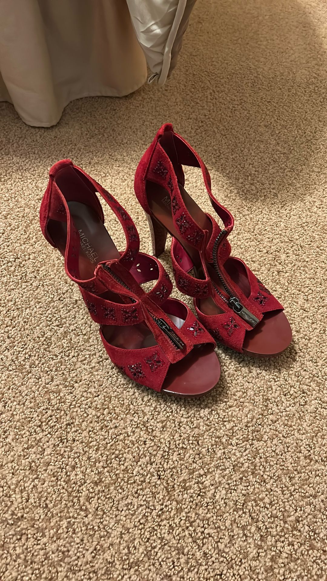 Michael Kors Sparkling Red Heels 
