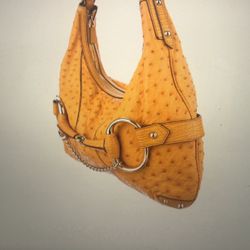 Vintage Gucci ostrich Horse Bit Hobo 