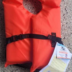 Stearns Life Vest Adult Type II Boating   30-52" Chest   Over 90 LBS Life Jacket NEW WITH TAGS