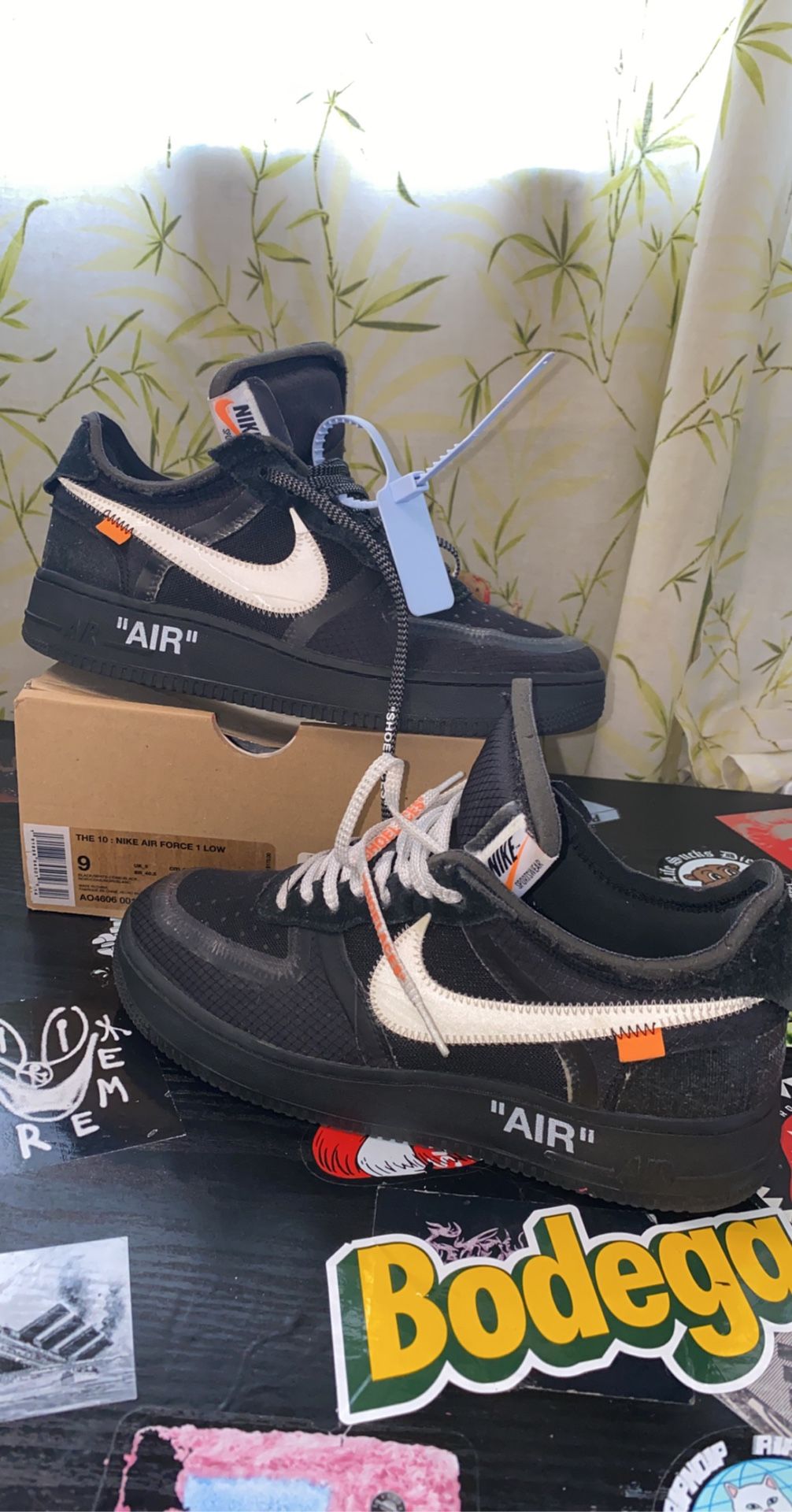 off white af1 black price