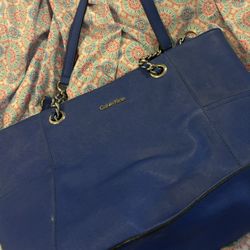 Calvin Klein Blue Shoulder Bag
