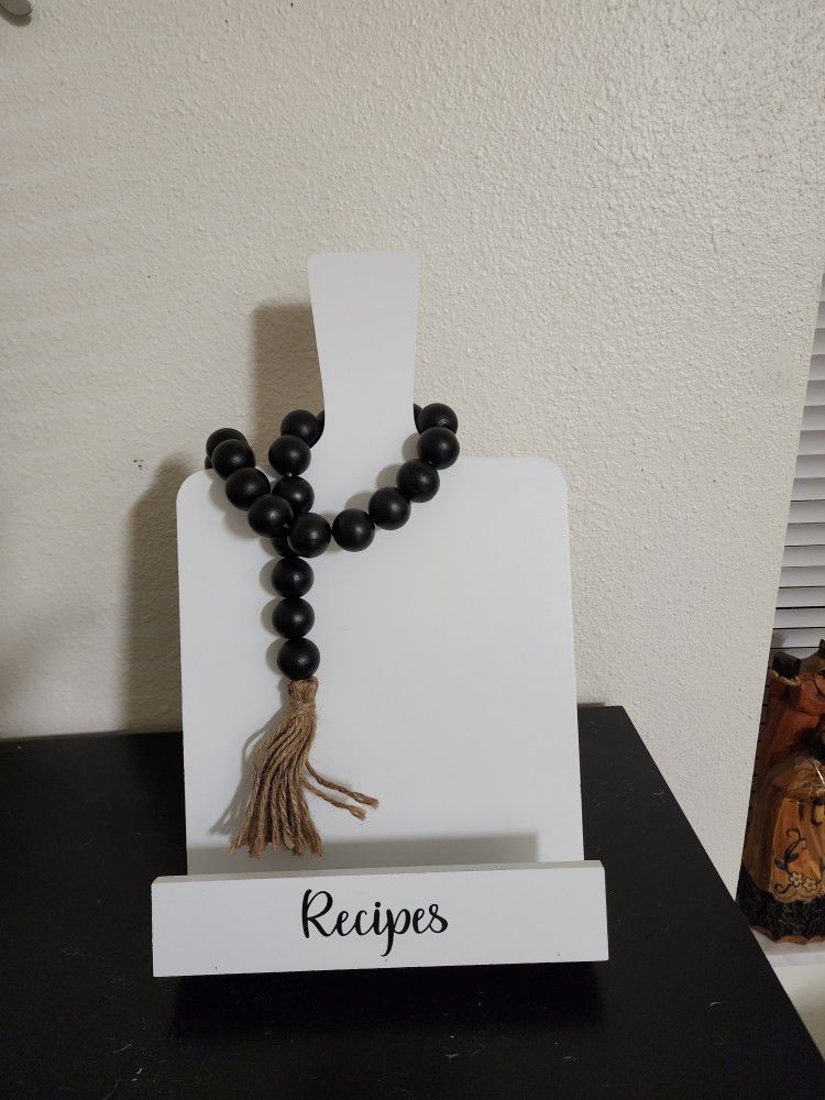 Recipes Holder And Garland Beads 