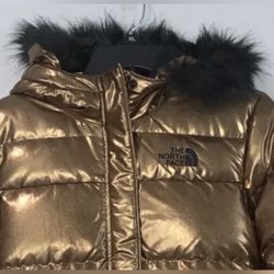 North Face Girls XL Gold Down Jacket XL 