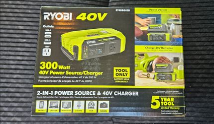 New Ryobi power source & charger 300w 40v power inverter