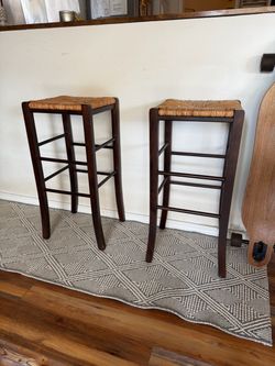 Two counter height stools