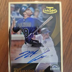Nolan Arenando Autograph Card