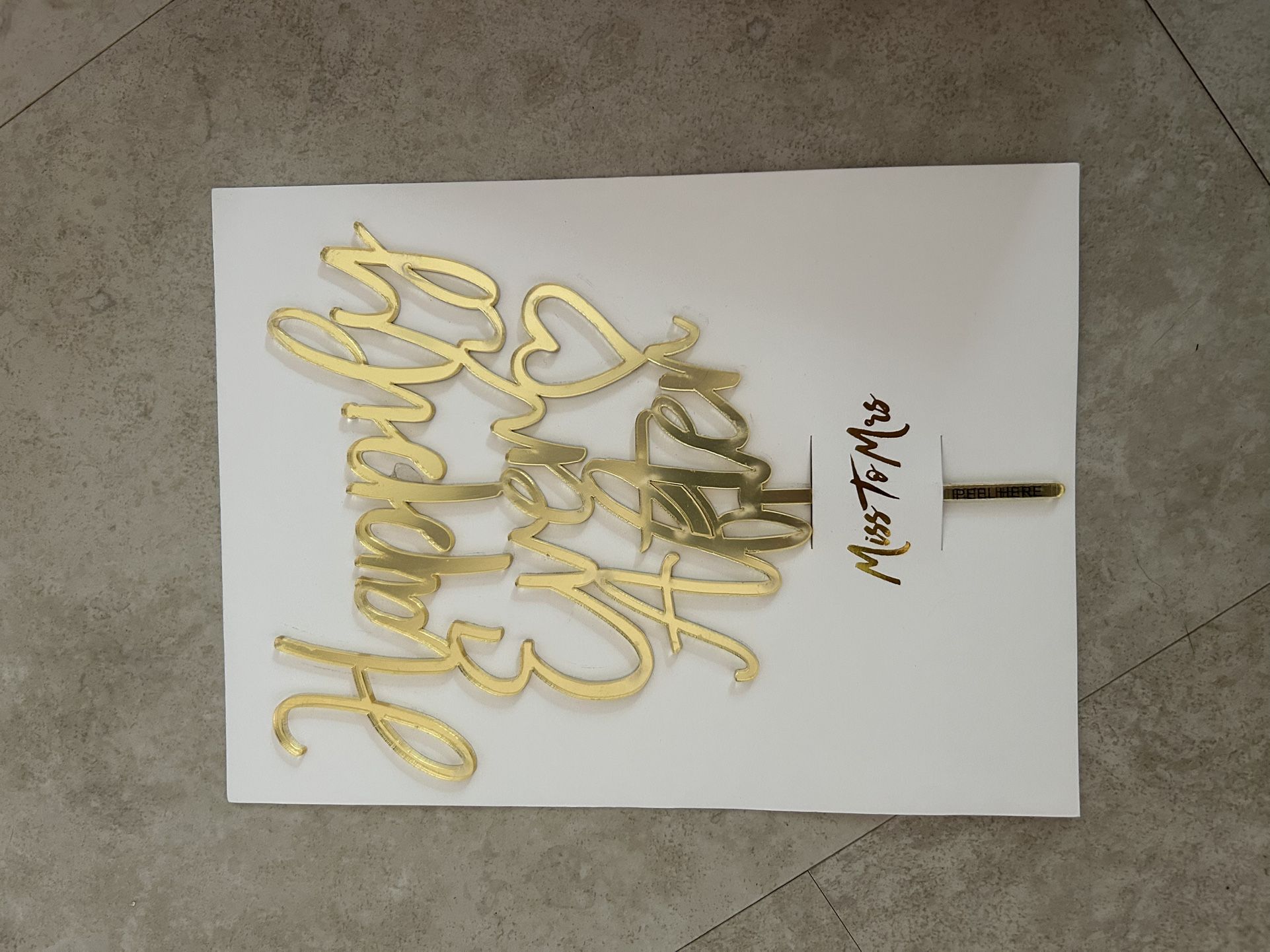 Happily Ever After Cake Topper