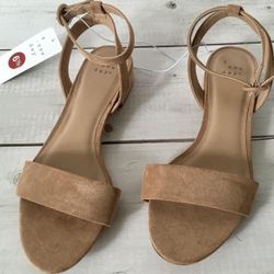 Suede Sandals, Size 6 1/2