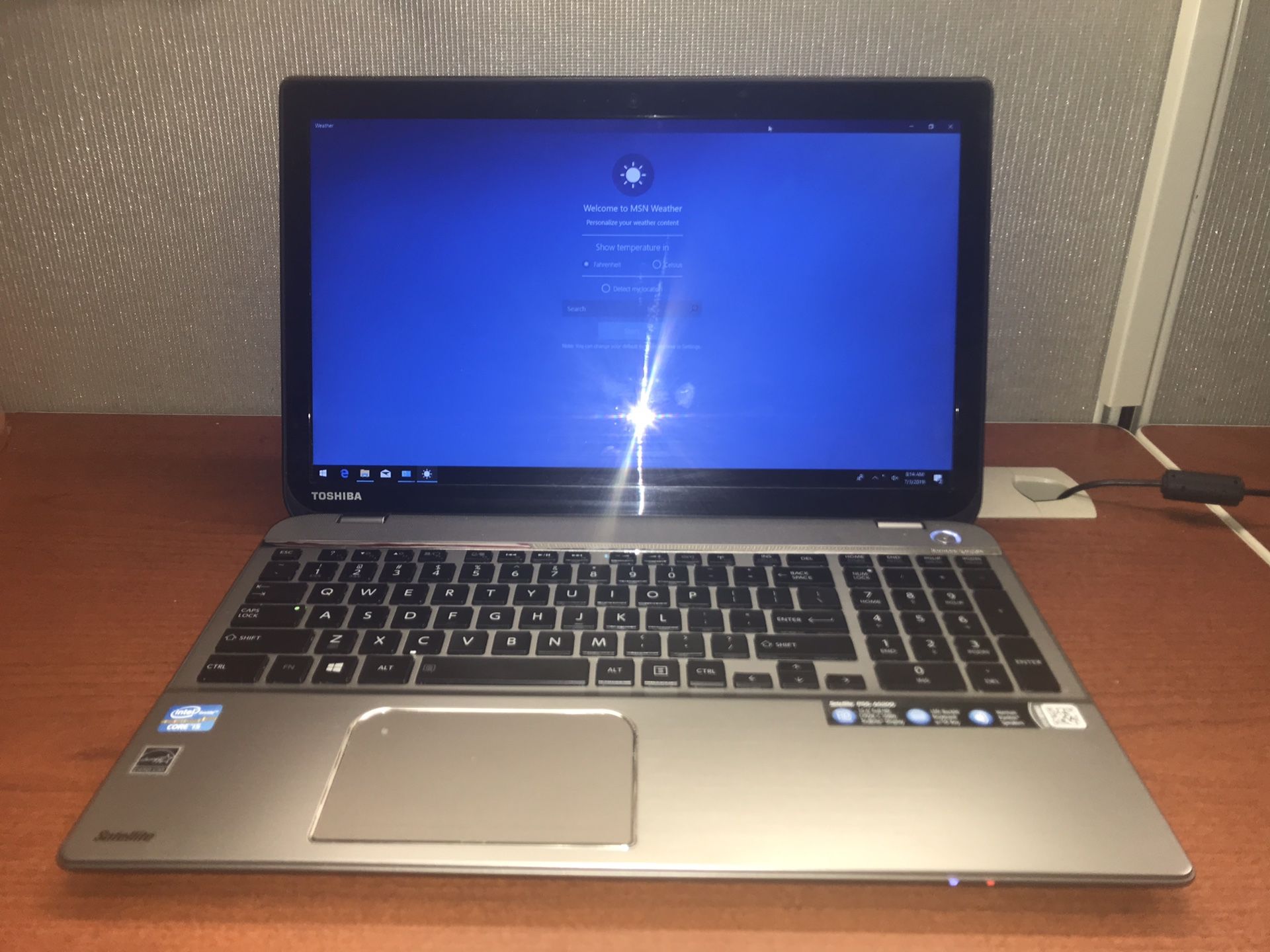 Toshiba Satellite laptop