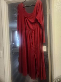 Burgundy dress 2x