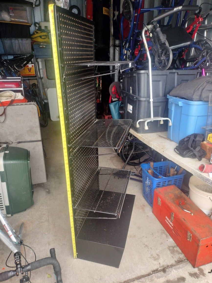 Heavy Gage Metal Shelving.