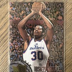 1995-96 Metal Washington Bullets Basketball Card #208 Rasheed Wallace Rookie
