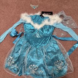 New xl Elsa frozen dolls kill princess dress costume festival rave Disney