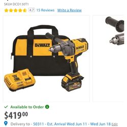 Dewalt 60V Mixer Drill