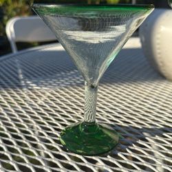 Six Hand Blown Margarita Glasses, Christie