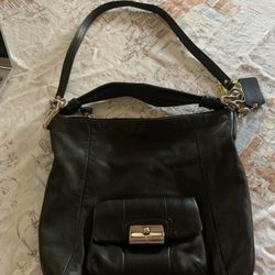 Coach Black Vintage Black Leather Purse 