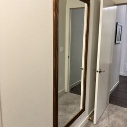 Vintage Wooden Full Length Mirror