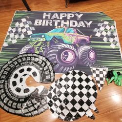 Monster Truck Birthday Decorations Truck Theme