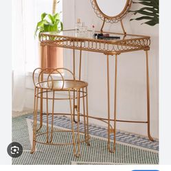 Vanity Set 3 PCs Gold