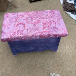 Toy Chest Bench Purple Glitter 