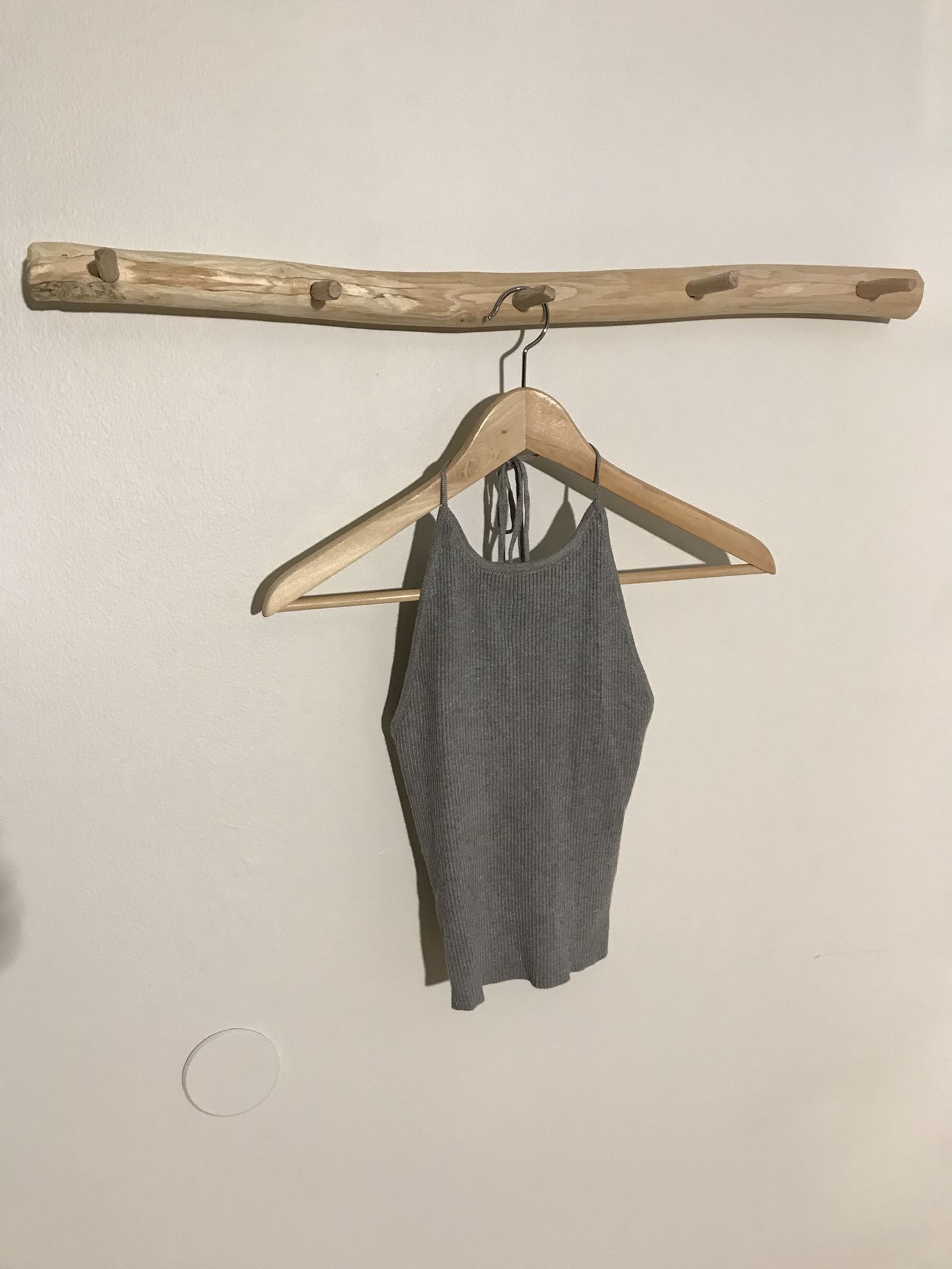 Grey halter top