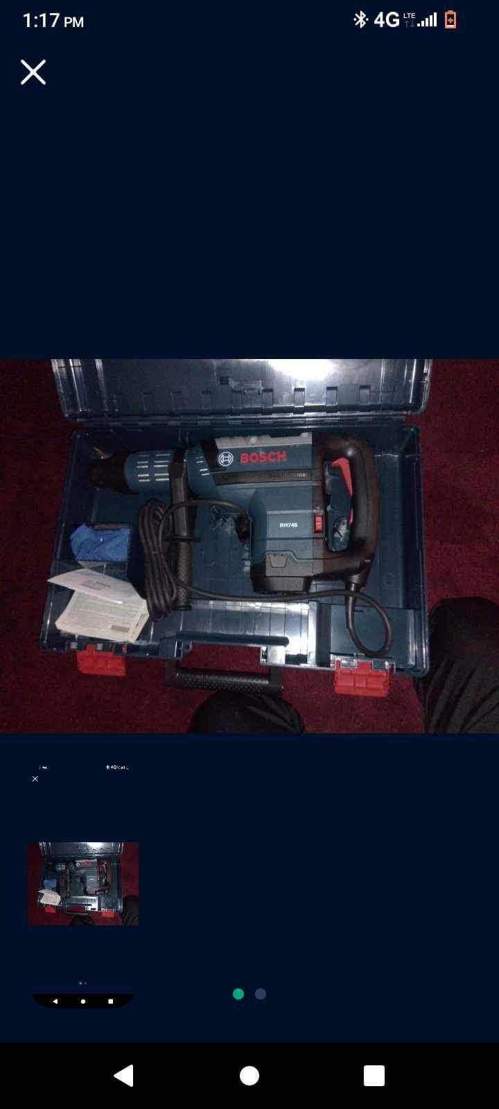 NEW Bosch DH712VC 13/4 in 14.5A Corded Variable Speed SDSMax