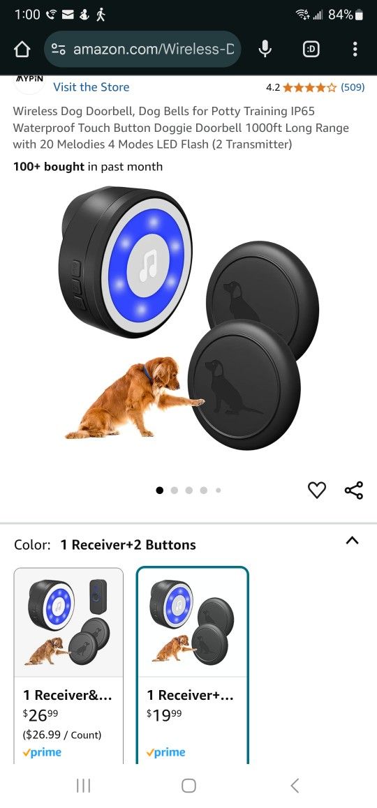 Enenal Wireless Doggie Dorbell