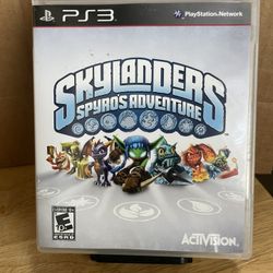 Skylanders Spyros Adventure PlayStation 3/PS3 Activision Video Game w/Manual