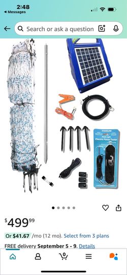 Free electric fence never been used