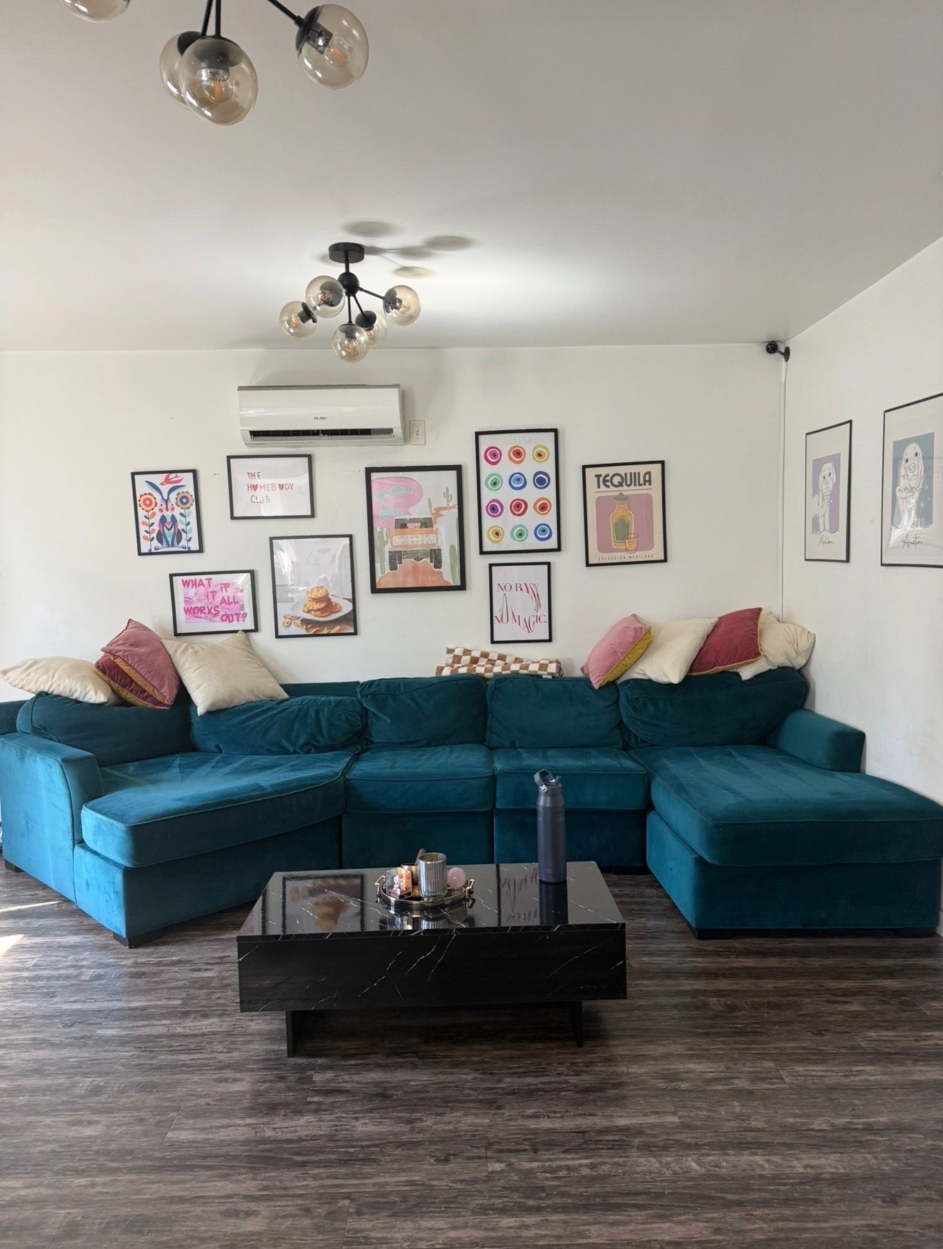 Sectional Couch - Teal