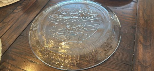 Vintage Anchor Hocking platter serving tray