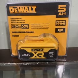 Brand New DeWalt Lithium Ion Battery 20v 5AH