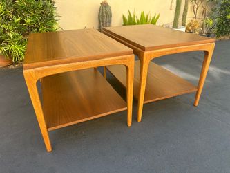 Mid-Century Modern Lane Rhythm Walnut Side Tables