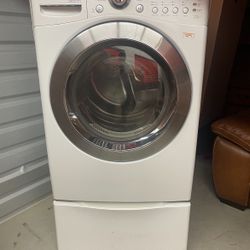 LG (True Steam) Gas Dryer With Stand 