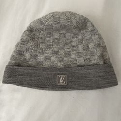 Gray Louis Vuitton Beanie