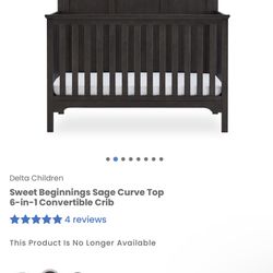 NEVER USED Convertible Crib