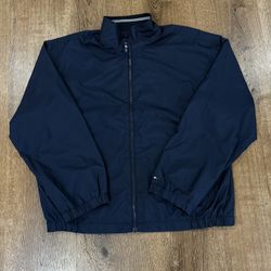 Navy Tommy Hilfiger Golf windbreaker jacket size Large 