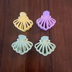 Shell Hair Clips 