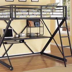 I Have Two Loft Full Size Beds With Built In Desk Below 