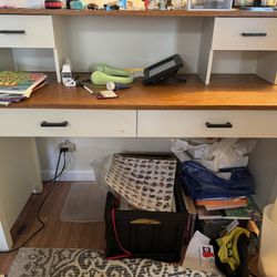 Farmhouse Style Desk With Removable Top