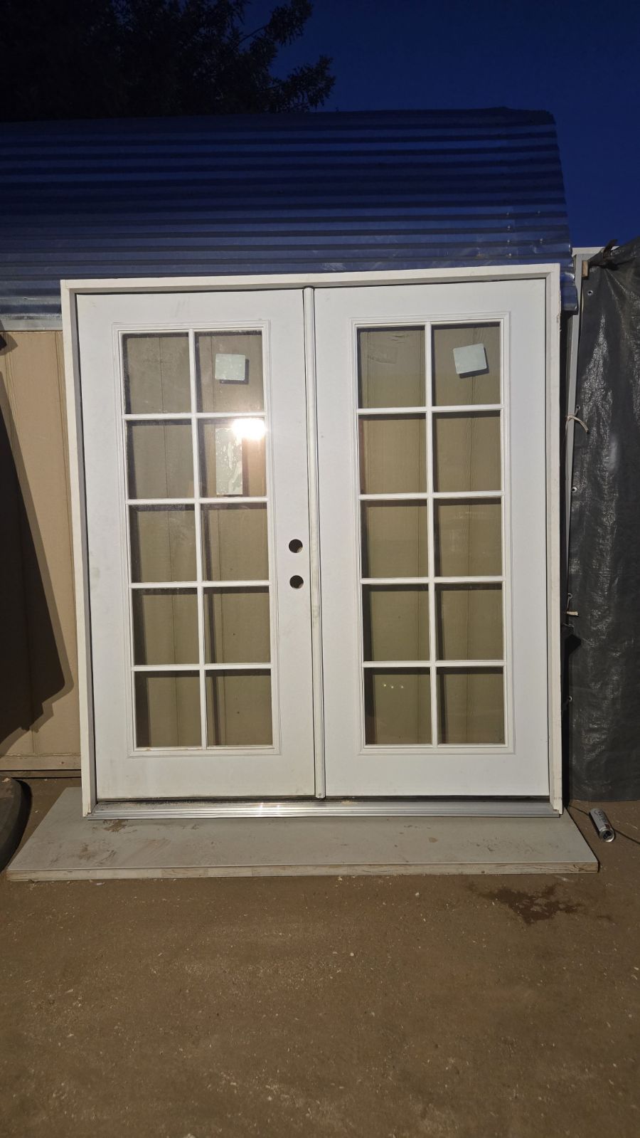 Exterior Door French Door Patio Doors 72”x80” 10 Lite Clear glass Dual